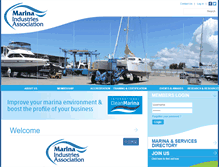 Tablet Screenshot of marinas.net.au