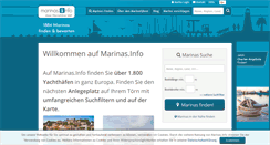 Desktop Screenshot of marinas.info